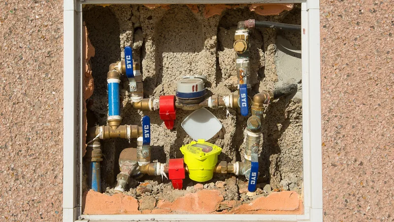 Certified technician inspecting a backflow prevention assembly