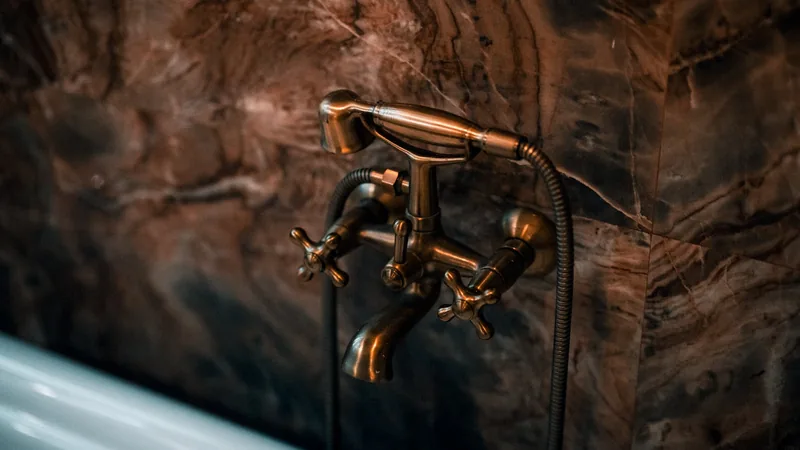 New faucet and plumbing fixture prepared for professional installation